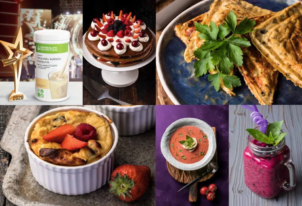 Dažādas gardas un veselīgas Herbalife receptes – saldumi, uzkodas, zupas un kokteiļi ar Formula 1 maisījumu