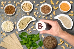 B1 vitamīns un produkti, kas satur B1 – rieksti, graudaugi, lēcas, spināti